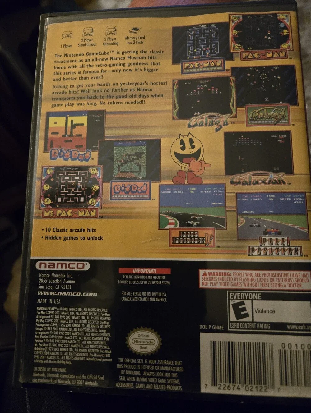 Namco Museum - Nintendo GameCube